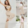 G4Free Yoga Pants Women Wide Leg Pants with Pockets High Waist Stretch Dress Casual Sweatpants Petite/Regular/Tall