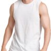 Russell Athletic Men's Dri-Power Cotton Blend Sleeveless Muscle Shirts, Moisture Wicking Odor Protection UPF 30+, Sizes S-4X