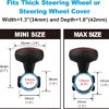 Hypersonic Large Steering Wheel Knob Driving Knob for Thick Steering Wheels Steering Wheel Spinner for Cars, Trucks, Tractors, Forklifts, Mowers, etc