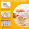 Egg Shell Opener, 3PCS Egg Separators Set, Egg Separator for Raw Eggs, Egg Shell Opener for Hard Boiled Eggs, Egg Yolk Separator for Separating the Egg Liquid, An Innovative Kitchen Cooking Gadget