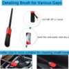 Car Interior Duster Detail Brush Cleaning Gel Kit, Soft Dash Vent Dusting Slime Putty Detailing Brushes Accessories Essentials Supplies Tools for Auto,Truck,SUV,RV