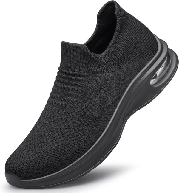 YHOON Mens Walking Shoes Slip on Lightweight Running Shoes Workout Athletic Tennis Shoes Gym Sneakers