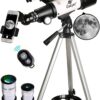 Gskyer Telescope, 70mm Aperture 400mm AZ Mount Astronomical Refracting Telescope for Kids Beginners - Travel Telescope with Carry Bag, Phone Adapter and Wireless Remote.