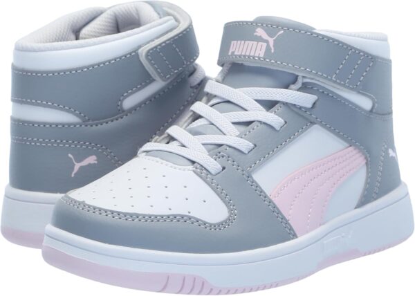 PUMA Unisex-Child Rebound Layup Synthetic Leather Hook and Loop Sneaker