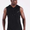 Neleus Men's Workout Tank Tops 3 Pack Sleeveless Running Shirts with Hoodie