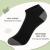 Comfoex 10 Pairs Boys Socks 4-6 6-8 8-10 Years Old Low Cut Ankle Athletic Socks For Kids Short Half Cushioned Socks