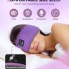 MUSICOZY Bluetooth 5.2 Headband Sleep Headphones Headband Headphones Sports Wireless Music Earphones Eye Mask Earbuds for Workout Running Travel Yoga Mom Women Cool Gadgets Unique Gifts