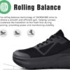 JACKSHIBO Wide Toe Box Shoes for Men Wide Running Shoes Walking Tennis Athletic Gym Workout Cross Training Wide Width Sneakers with Cushion Zero Drop Sole