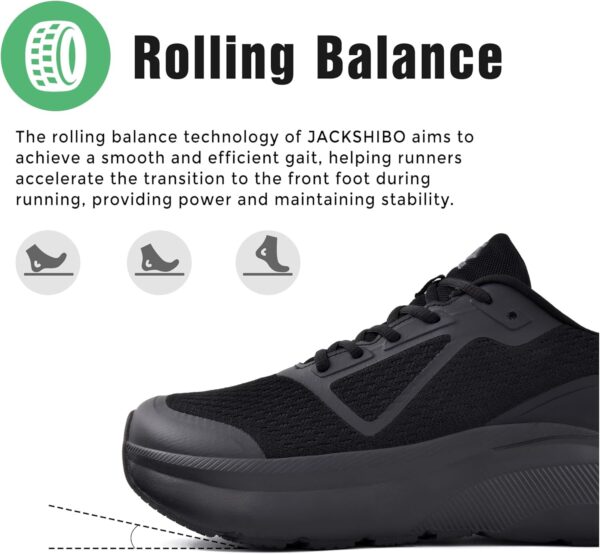 JACKSHIBO Wide Toe Box Shoes for Men Wide Running Shoes Walking Tennis Athletic Gym Workout Cross Training Wide Width Sneakers with Cushion Zero Drop Sole