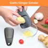 Kitchen Unique Gadgets Set 6 Pieces, Space Saving, Cheese Grater, Bottle Opener, Fruit Vegetable Peeler, Pizza Cutter, Garlic Ginger Grinder, Herb Stripper Gift Set