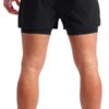 Pudolla Men’s 2 in 1 Running Shorts 5" Quick Dry Gym Athletic Workout Shorts for Men with Phone Pockets