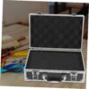 Uonlytech Portable Aluminium Alloy Tool Storage Box Handheld Multifunctional Tool Case for Gadgets Electronics and Small Instruments Compact Size with