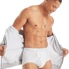 Hanes Men's Moisture-Wicking Cotton Briefs, Available in White and Black, Multi-Packs Available