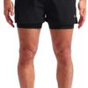 Pudolla Men’s 2 in 1 Running Shorts 5" Quick Dry Gym Athletic Workout Shorts for Men with Phone Pockets