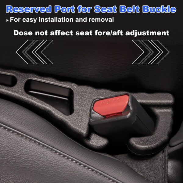 Car Seat Gap Filler with Organizer, 2PCS Universal Fit Car Side Seat Gap Filler for Car Storage and Stop Things from Dropping for Cars, SUVs, Truck