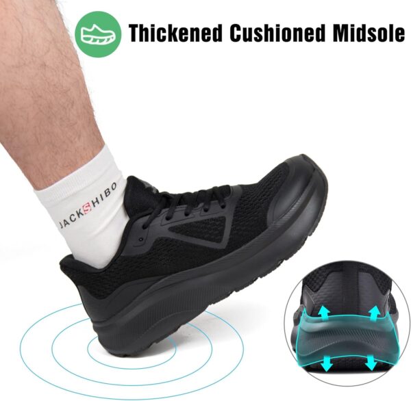 JACKSHIBO Wide Toe Box Shoes for Men Wide Running Shoes Walking Tennis Athletic Gym Workout Cross Training Wide Width Sneakers with Cushion Zero Drop Sole