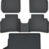 Floor Mats & Cargo Liner for 2021 2022 2023 2024 2025 Buick Envision All Weather Protection TPE Rubber Floor Liners for 2021-2024 Buick Envision Full Set Automotive Mat Accessories, Black