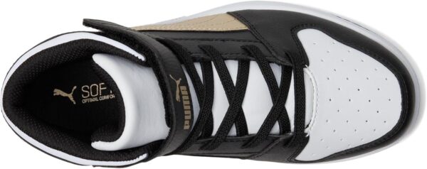 PUMA Unisex-Child Rebound Layup Mid Hook and Loop Sneaker