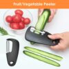 Kitchen Unique Gadgets Set 6 Pieces, Space Saving, Cheese Grater, Bottle Opener, Fruit Vegetable Peeler, Pizza Cutter, Garlic Ginger Grinder, Herb Stripper Gift Set