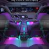 Govee Car LED Strip Lights, Smart RGBIC Interior Car Lights with APP Control, 4 Music Modes, 30 Scene Options and 16 Million Colors, 2 Lines Design LED Lights for Car Decor, DC 12V