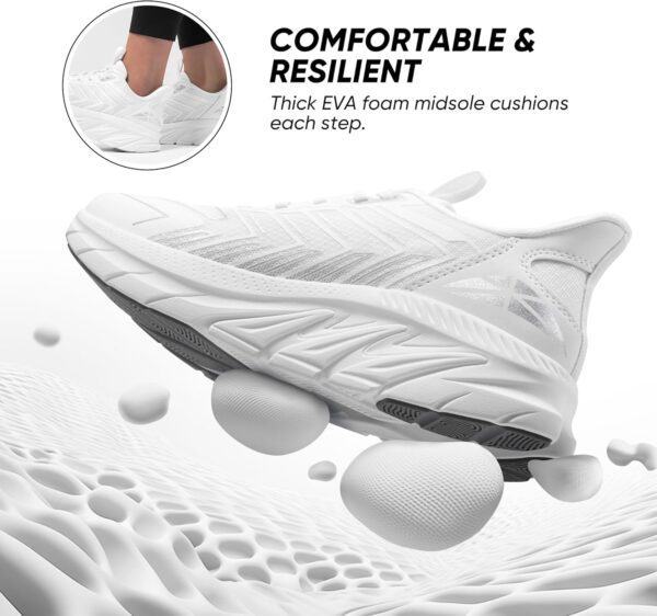 Women's Slip On Walking Shoes Running Comfortable Tennis Breathable Non Slip Athletic Gym Workout Cross Training Fashion Sneakers