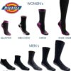 Dickies Women's Dri-tech Fashion Moisture Control Crew Socks, Available in S-XL (5, 6, 12 Pairs)