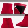 DREAM PAIRS Women's Chunky Heel Ankle Booties Pointed Toe Short Boots