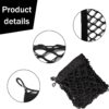 Amiss Cargo Net Stretchable, Car Exterior Accessories, Adjustable Elastic Trunk Storage Net with Hook for SUVs, Cars and Trucks (35.4x15.8 Inch)