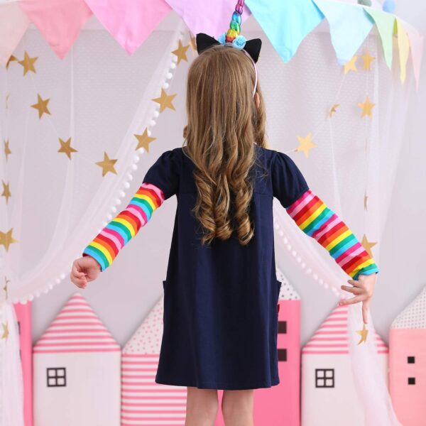 VIKITA Winter Girls Dresses Toddler Girl Clothes Long Sleeve School Outfits for Kids 2-12 Years