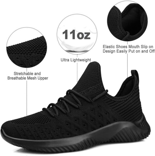 Feethit Womens Slip On Walking Shoes Non Slip Running Shoes Breathable Workout Shoes Lightweight Gym Sneakers