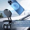 Upgraded Magnetic Phone Holder for Car,Electric Vacuum Suction Phone Mount,360°Portable Phone Holder,Foldable and Retractable Magnetic Phone Holder,Car Phone Mount for All Smartphones(1PCS)