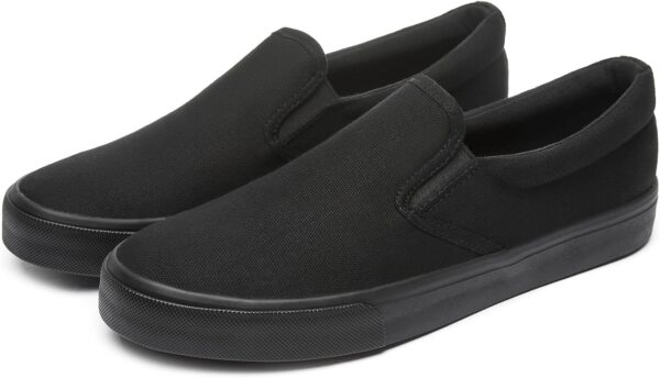 yageyan Mens Slip on Sneakers Loafers Shoes Black Shoes White Casual Fashion Shoes