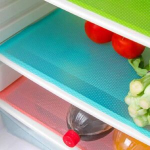 15PCS Shelf Mats Refrigerator Liners Washable Refrigerator Pads Fridge Mats Drawer Placemats Home Kitchen Gadgets Accessories Organization for Top Freezer(5green+5pink+5blue)