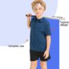 5 Pack Boys&Girls Athletic Polo Quick Dry Short Sleeve Youth Performance Activewear Golf Shirt for Kids