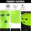 2 PCS Car Headrest Cover, Personalized Funny Car Seat Full Face Mask, Ski Mask Wrap Protection for Auto Front Seat Rest Decoration, Universal Interior Car Accessories (Fluorescent Yellow)