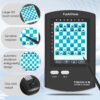 Handheld Electronic Chess Board 8 in 1 Touch Chess Computer Game Ai Chess Up Smart Electronic Chess Set for Adults, Kids,and Beginners Learn and Travel with Stylus Large LCD Display Gift