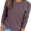 Arach&Cloz Womens Knit Sweater Long Sleeve Pullover Tops Trendy Dressy Casual Business Spring Clothes Outfit Fashion 2025