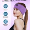 MUSICOZY Bluetooth 5.2 Headband Sleep Headphones Headband Headphones Sports Wireless Music Earphones Eye Mask Earbuds for Workout Running Travel Yoga Mom Women Cool Gadgets Unique Gifts