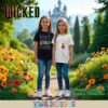 wicked Girl's Graphic Print T-Shirt 2-Pack - Short Sleeve Tees Bundle for Kids