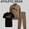 PUMA Boys' Pants Set - 3 Piece Athletic T-Shirt, Zip Up Jacket, Jogger Pants - Boys Activewear Tricot Jogset (4-16)