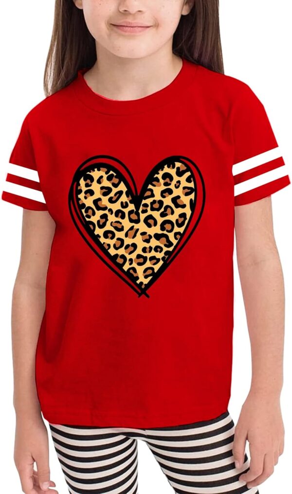 Toddler Valentines Day Shirt for Boys Girls: Valentine Heart Graphic Tshirts Kids Valentine's Day Outfit Love Heart Tee