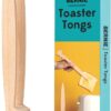 OTOTO Bernie Bunny Toaster Tongs - Rabbit Toast Tongs, Wooden Tongs for Toaster, Wooden Toaster Tongs, Kitchen Tongs - Multipurpose Mini Tongs for Appetizers, Wood Utensils & Cute Kitchen Gadgets