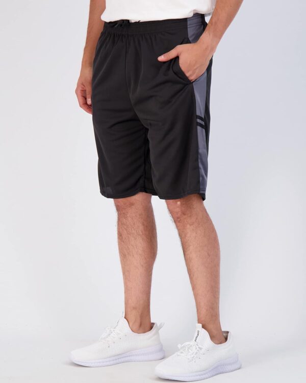 Real Essentials 5 Pack: Men's Mesh Athletic Basketball Shorts Quick Dry Activewear with Pockets