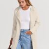 ANRABESS Women's Open Front Knit Lightweight Cardigan Casual Long Coatigan Sweater Lady Jacket Coat 2025 Fall Outerwear