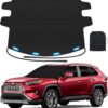 REEVAA 2025 Upgraded Car Windshield Cover for Ice & Snow [All-Weather Protection] Magnetic Fit Weatherproof Frost Cover, Car Winter Accessories, Fit for SUVs, Trucks, Cars - Medium (69''x48'')