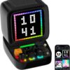 Divoom Ditoopro Retro Pixel Art Speaker with RGB Lights, App Controlled Bluetooth Computer Speaker, Cool Tech Gadget for PC Gaming Room Setup, Black