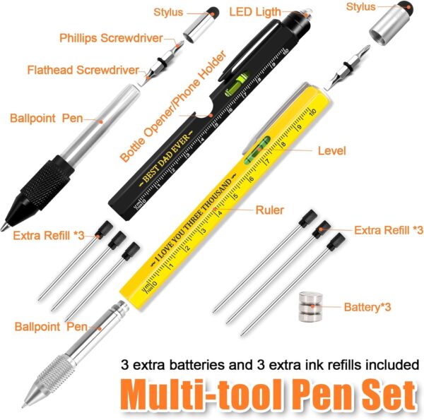 WEARXI Father's Day Gifts from Daughter/Wife/Son, Gifts for Men, 9 in 1 Multitool Pen Dad Gifts, Fathers Day Gift for Dad, Birthday Gifts for Men, Mens Gifts for Him Grandpa(Dad Gifts Special Version)