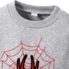 Toddler Boy Sweatshirt Set-Spider Print Warm Crewneck Sweatshirts-3 Pack Little Boys Warm Clothes Size(3-7 T)