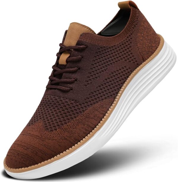 Men's Fashion Dress Sneakers Casual Walking Shoes Mesh Classic Leisure Business Oxfords Comfortable Breathable Lightweight Tennis