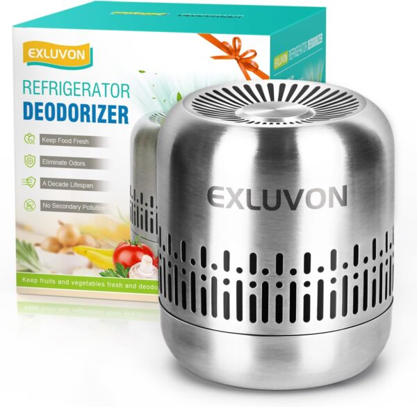 Refrigerator Deodorizer,Lasts for 10 Years,Fridge Deodorizer Kitchen Gadgets Odor Eliminator for Fridge & Freezer, Room,RV and New Home,More Effective Than Baking Soda Odor Absorber